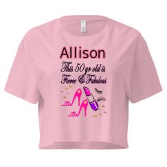 Ladies Festival Cali Crop Top Tee