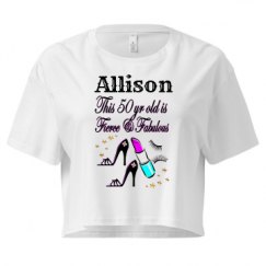 Ladies Festival Cali Crop Top Tee