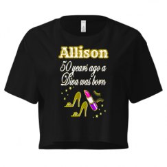 Ladies Festival Cali Crop Top Tee