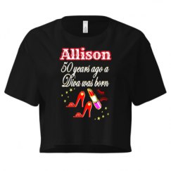 Ladies Festival Cali Crop Top Tee