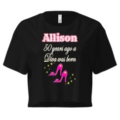 Ladies Festival Cali Crop Top Tee