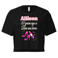 Ladies Festival Cali Crop Top Tee