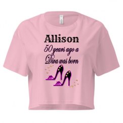 Ladies Festival Cali Crop Top Tee