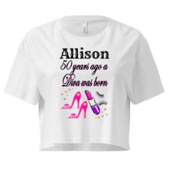 Ladies Festival Cali Crop Top Tee