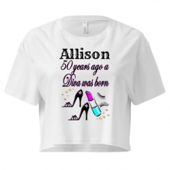 Ladies Festival Cali Crop Top Tee