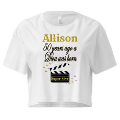 Ladies Festival Cali Crop Top Tee