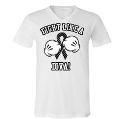 Unisex V-Neck Jersey Tee