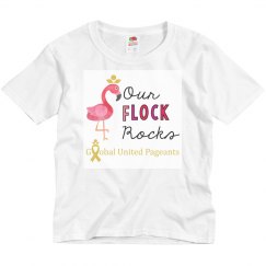 Our Flock Rocks Kids Short Sleeve Tee