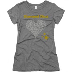 Ladies Slim Fit Super Soft Triblend Tee