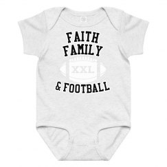 Faith Family Football Onesie