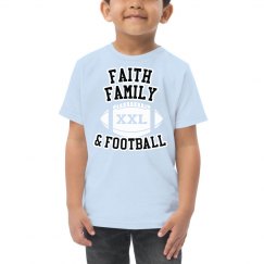 Faith Family Football Tee Toddler