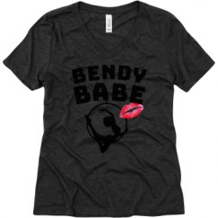 Ladies Relaxed Fit Super Soft Triblend V-Neck Tee