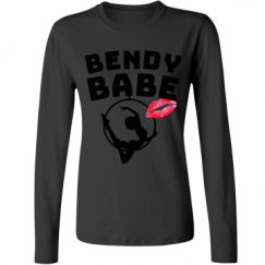 Ladies Relaxed Fit Basic Long Sleeve Tee