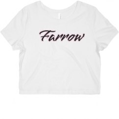 Ladies Slim Fit Crop Top Tee