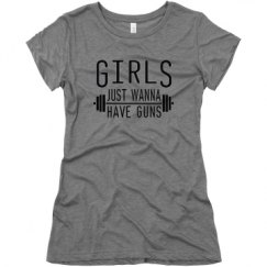 Ladies Slim Fit Super Soft Triblend Tee