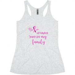 BRAVE WOMEN RUN IN MY FAMILY - PINK RIBBON