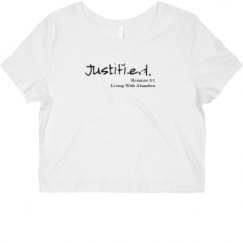 Ladies Slim Fit Crop Top Tee