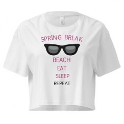 Ladies Festival Cali Crop Top Tee