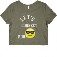 Ladies Slim Fit Crop Top Tee