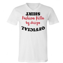 Unisex V-Neck Jersey Tee