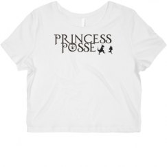 Ladies Slim Fit Crop Top Tee