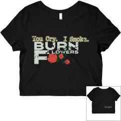 You cry. Crop top 