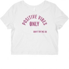 Ladies Slim Fit Crop Top Tee