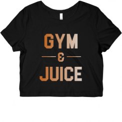 Ladies Slim Fit Crop Top Tee