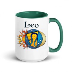 15oz Ceramic Mug with Color Inside