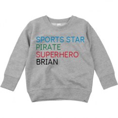 Toddler Crewneck Basic Promo Sweatshirt