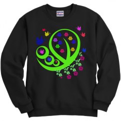 Unisex Film and Foil Crewneck Sweatshirt