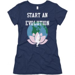 Ladies Slim Fit Super Soft Triblend Tee