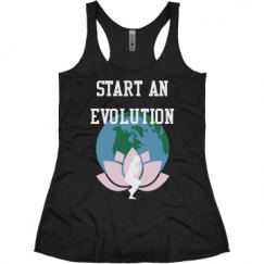 Ladies Slim Fit Super Soft Racerback Triblend Tank
