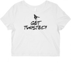 Ladies Slim Fit Crop Top Tee