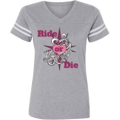 Ladies Relaxed Fit Vintage Sports Tee