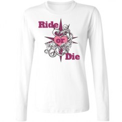 Ladies Relaxed Fit Basic Long Sleeve Tee