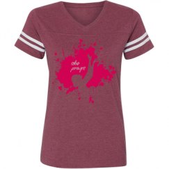 Ladies Relaxed Fit Vintage Sports Tee
