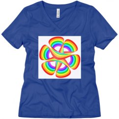 Ladies Relaxed Fit V-Neck Tee