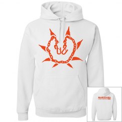 White/Red Munch Hoodie