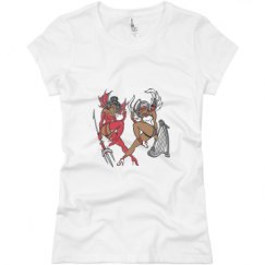 Ladies Slim Fit Basic Promo Jersey Tee