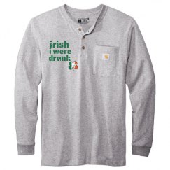 Unisex Carhartt Long Sleeve Henley Tee