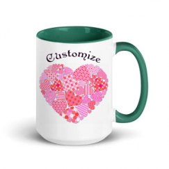 15oz Ceramic Mug with Color Inside