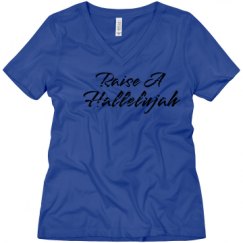 Ladies Relaxed Fit V-Neck Tee