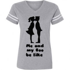 Ladies Relaxed Fit Vintage Sports Tee