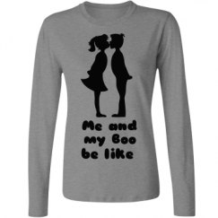Ladies Relaxed Fit Basic Long Sleeve Tee