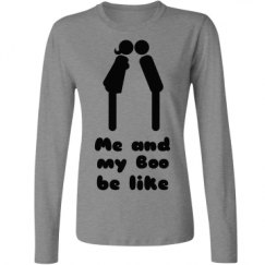 Ladies Relaxed Fit Basic Long Sleeve Tee