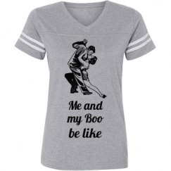 Ladies Relaxed Fit Vintage Sports Tee