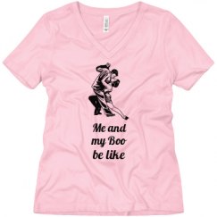Ladies Relaxed Fit V-Neck Tee