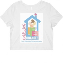 Ladies Slim Fit Crop Top Tee