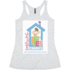 Ladies Slim Fit Super Soft Racerback Triblend Tank